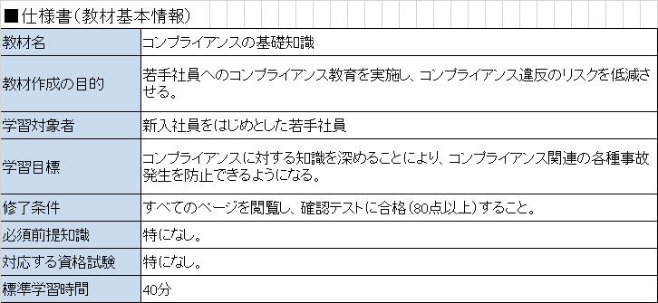 仕様書サンプル